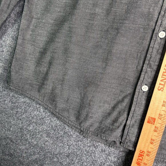 Patagonia Mens Button Up Shirt Outdoor Hiking Size Xl Gray Organic Cotton - Picture 6 of 8